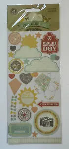Pink Paislee Prairie hill Element Stickers-21 Pieces - Picture 1 of 2