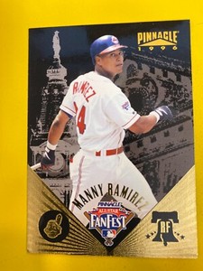 46509  1996 Pinnacle FanFest #24 Manny Ramirez INDIANS