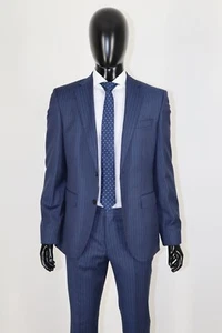 HUGO BOSS Suit, Mod. H-Jeckson-214, Size 94 / US 38L, Regular Fit, Navy - Picture 1 of 13