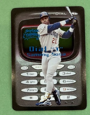 1999 Skybox Thunder Dial 1 Sammy Sosa  CHICAGO CUBS - Image 1 of 2