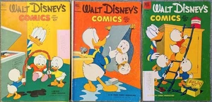 WALT DISNEY’S COMICS & Stories Lot of 3 #145 146 147 Golden Age. Barks Dell 1952 - Picture 1 of 14