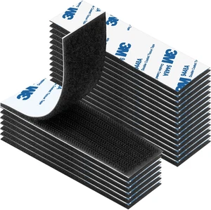Velcro Adesivo Forte 20 Pezzi, 3 X 10 Cm Feltro Adesivo Forte Biadesivo Extra Fo - Foto 1 di 12