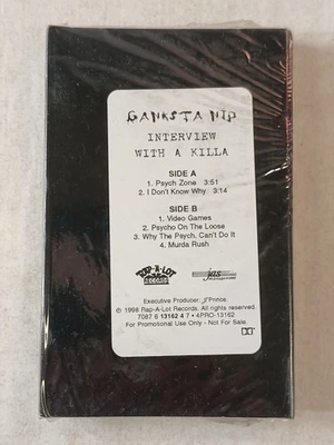 Rap A Lot Records Ganksta Nip Interview With A Killa Sealed Cassette Tape Single - Image 1 of 4