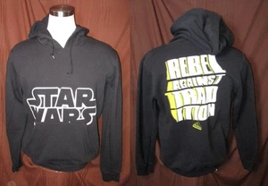 Star Wars Rebel Against Tradition Men's Hoodie, Black, Adidas, Size L, EUC - Picture 1 of 6