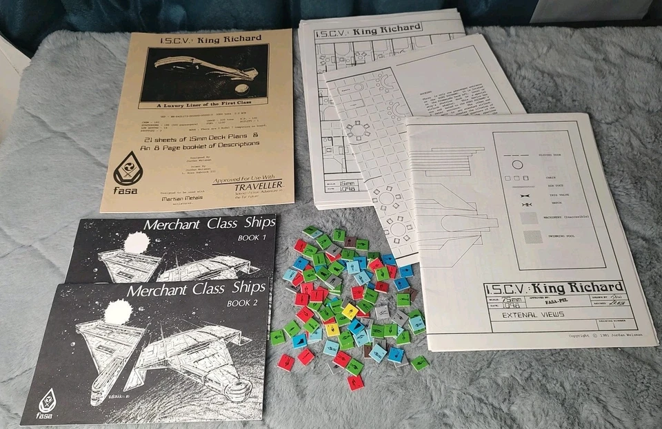 FASA King Richard 21 15 mm PLANOS DE CUBIERTA VIAJERO METALES MARCIANOS ISCV USADO EN EXCELENTE ESTADO Foto 1 de 4