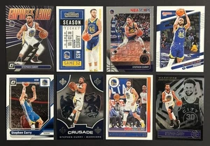 Stephen Curry Basketball Card Lot 8 Different Cards Panini Optic Hoops Warriors - Picture 1 of 2