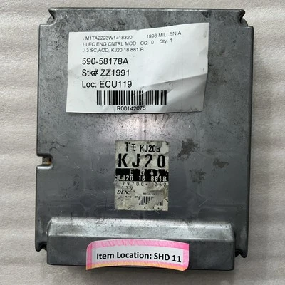 1998 MAZDA MILLENIA ENGINE ELECTRONIC CONTROL MODULE KJ2018881B - Image 1 of 4