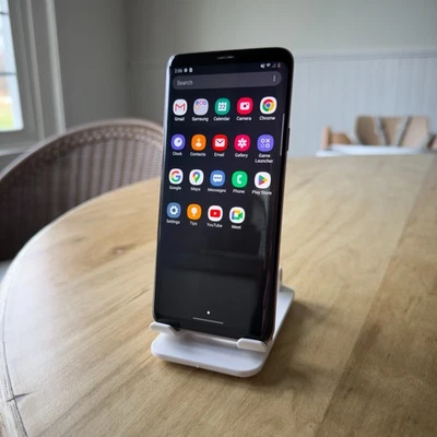 Samsung Galaxy S9+ SM-G965U - 64 GB - púrpura lila (desbloqueado) buen estado Foto 1 de 4