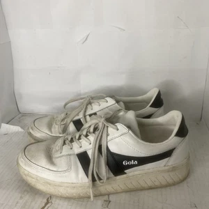 Gola Grandslam Form Women's Sneakers - Size 7 - White/Black Color See Pictures - Picture 1 of 12