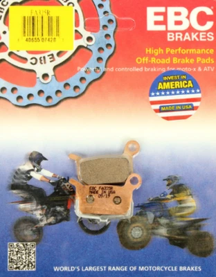 Pastillas de freno sinterizadas de larga duración serie R EBC - FA325R - 09-10 KTM 65SX/XC Foto 1 de 4