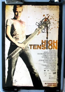HIGH TENSION STYLE B ORIGINAL ROLLED 27X40 MOVIE POSTER DOUBLE SIDED DE FRANCE - Picture 1 of 1