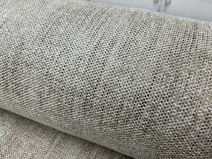 UPHOLSTERY DESIGNER MATERIAL 140CM WIDE LAURA ASHLEY FABRICS beige chunky weave - Picture 1 of 6