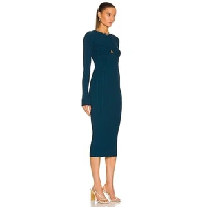 HELMUT LANG - Rib Bra Dress Long Sleeve Dress - Size XS (New With Flaws) 00006 - Picture 1 of 9