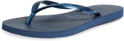 Chanclas Havaianas Unisex Plantilla Acolchada Delgadas Talla 6 Mujeres - 5 Hombres Azul Marino Foto 1 de 4