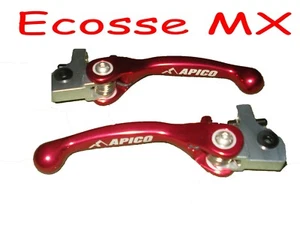 Set Leve Freno Frizione Sherco Trials 125 250 290 300 Apico Rosso Flexi - Foto 1 di 6