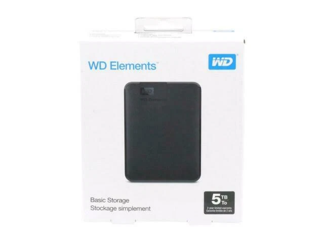 Western Digital Elements 5TB Portable - Nero (WDBU6Y0050BBK-WESN)