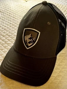 Neu Kuhl Logo Trucker Druckknopflasche Mütze schwarz grau Einheitsgröße - Bild 1 von 6