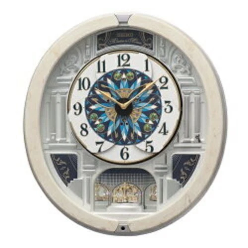 SEIKO RE604A Karakuri Mechanism Wall Clock Analog 19 Song Melody Kaleidoscope