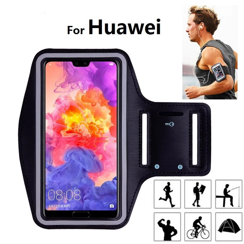 For Huawei P 9 20 30 40 Pro Mate 10 20  Running Waterproof Armband Phone Holders - Image 1 of 4