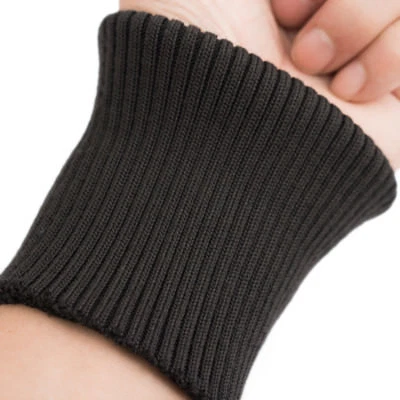 Poliéster Elástico Tejido Acanalado Pierna Apertura Cinta Suéter Puños Acanalado Borde Tela Foto 1 de 4