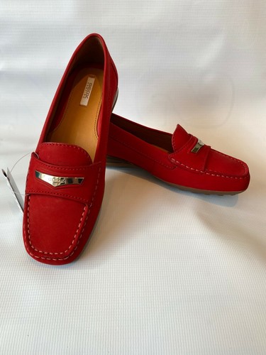 Pompa Geox Euro rossa taglie 36EU 3UK PREZZO AL PUBBLICO £90 ora £40