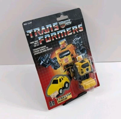 Authentic 1985 Hubcap G1 Transformers Hasbro Action Figure ~ New Sealed On Card - Image 1 of 4