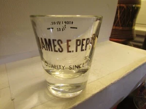 Whisky de centeno James E. Pepper vintage - vaso de chupito estándar - desde 1780 - nuevo - Imagen 1 de 4