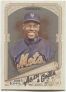 DWIGHT GOODEN SP 2018 Allen & Ginter plata brillante hot box - mets de nueva york #346 - Imagen 1 de 1