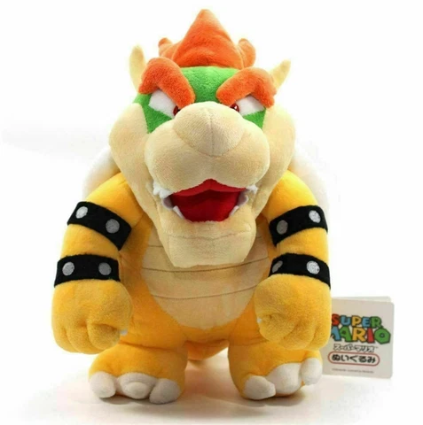 10" Super Mario Bros Bowser Plush Toys Stuffed Doll Kids Birthday Gifts Cover