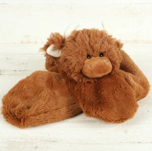Highland Cow Scarf Brown Plush - Picture 1 of 1