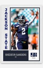 Shedeur Sanders  NMT Custom Art NCAA Football Card! Jackson State! Star QB!