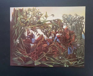 Max Ernst "Abendlied" Doppelblatt montiert Offset Lithographie Druck 1977 - Bild 1 von 3