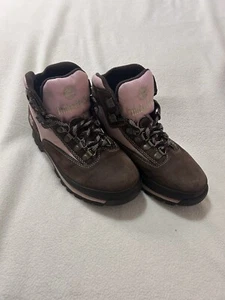 Timberland 83371 Euro Hiker Mid Ankle Pink & Brown Women’s US 6.5 - Picture 1 of 8