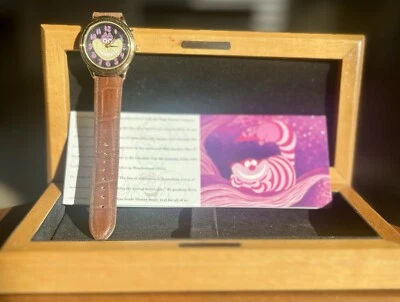 Rare Vintage Disney Cheshire Cat Watch Kimball Signature Series LE w/ Box & COA - Image 1 of 4