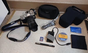Olympus OM-D E-M10 III WITH LENS & Accessories ~ TESTED ~ works great! - Picture 1 of 3