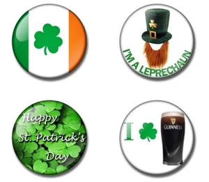 St Patricks Day 25, 38, 59mm badge, magnet, bottle opener IRELAND fancy dress - Picture 1 of 12