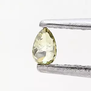 0.09tcw Green Natural Diamond Loose Pear Shape "HD VIDEO" - Picture 1 of 15