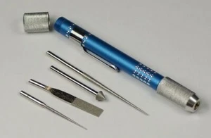 4x Diamond tipped reamer for beading work bead reamers jewellers jewellery craft - Picture 1 of 3