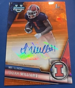 Autógrafos Isaiah Williams 2023 Bowman University cromo zafiro naranja/25 - Imagen 1 de 3