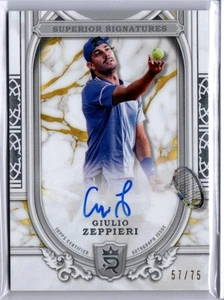 2024 Topps Royalty Tennis Superior Signatures Giulio Zeppieri AUTO 57/75 - Picture 1 of 1