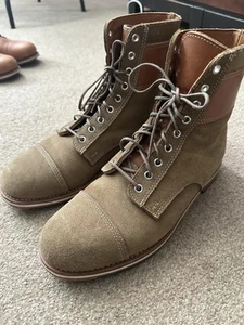 Helm boots “charmers” Rough Out Vintage Style Boot. 9.5 D Made In USA - Picture 1 of 5