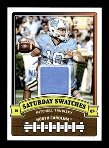 Parche de muestras de sábado Mitchell Trubisky 2018 Panini Classics #6 novato RC UNC - Imagen 1 de 2