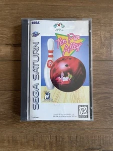 TEN PIN ALLEY - SEGA SATURN VIDEO GAME COMPLETE WITH ORIGINAL CASE AND MANUAL - Picture 1 of 8