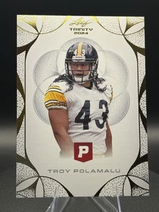 2024 Leaf Trinity Pristine Auction Troy Polamulu #96 PROMO-Steelers - Picture 1 of 3