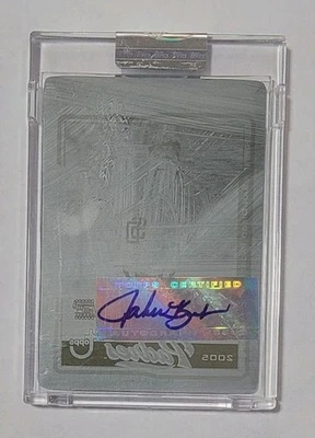 2005 Topps Retired Signature John Kruk Black Printing Plate Autograph 1/1 - Image 1 of 2