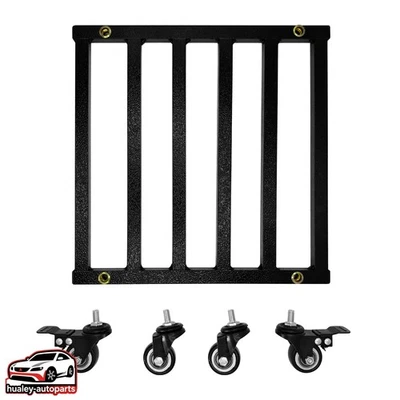 Novo suporte de planta rolante de metal resistente preto com rodas - Imagem 1 de 4