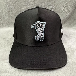 Waggle Moon Shot Golf Hat Cap Black OG Snapback Baseball - Picture 1 of 8