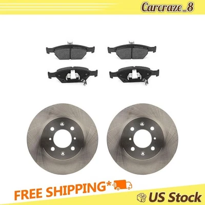 Front Brake Pads and Rotors Kit for Honda City 1.5L 2010 2011 2012 2013 2014 - Image 1 of 4