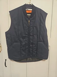 Red Kap Vest Quilted Blue Work Uniform Vest  With Pockets Size XL Regular 44 Reg - Picture 1 of 14
