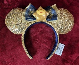 Disney Parks Wunschstar Film Minnie Maus Ohren Stirnband Pailletten Glitzer tolles Geschenk - Bild 1 von 2